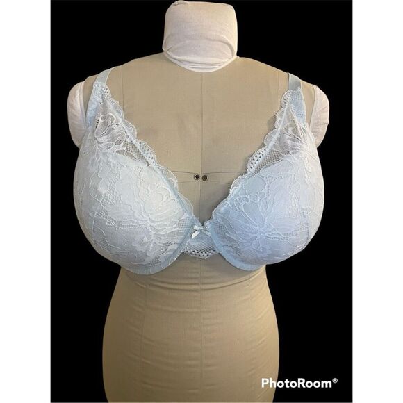 Auden Push-Up Plunge Coverage Underwire Bra 46DD Very Light Green - Picture 1 of 16